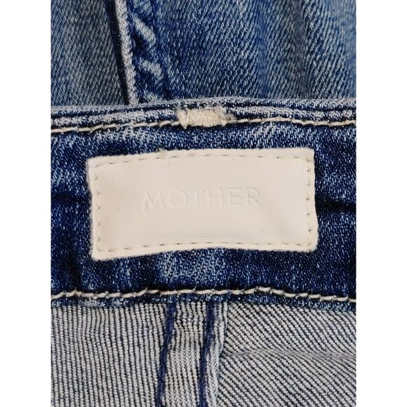 MOTHER The Looker Skinny Denim Jeans High Rise Medium Wash Blue Womens Waist 26 - Picture 4 of 8